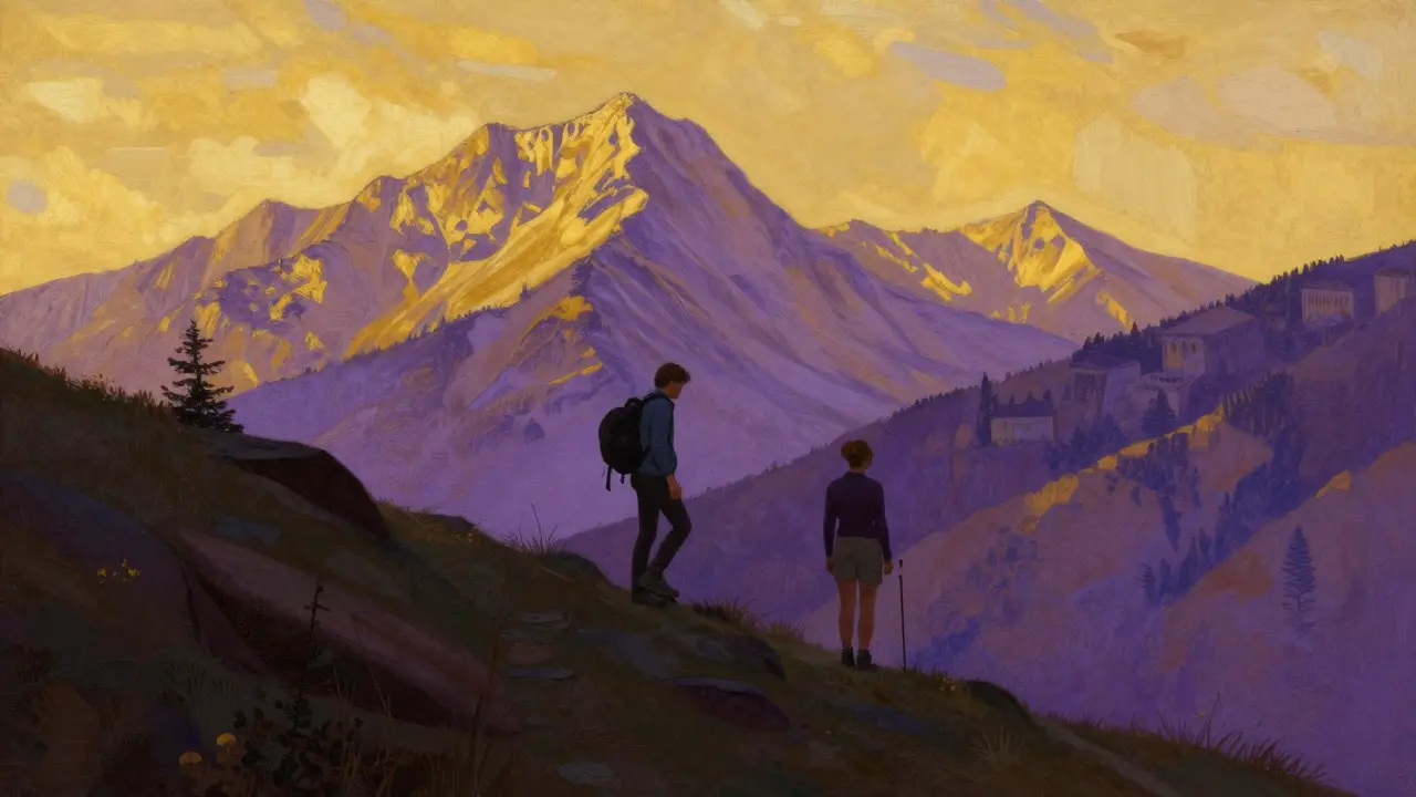 Snová představa společného výletu do hor jako symbol naděje a návratu k sobě.