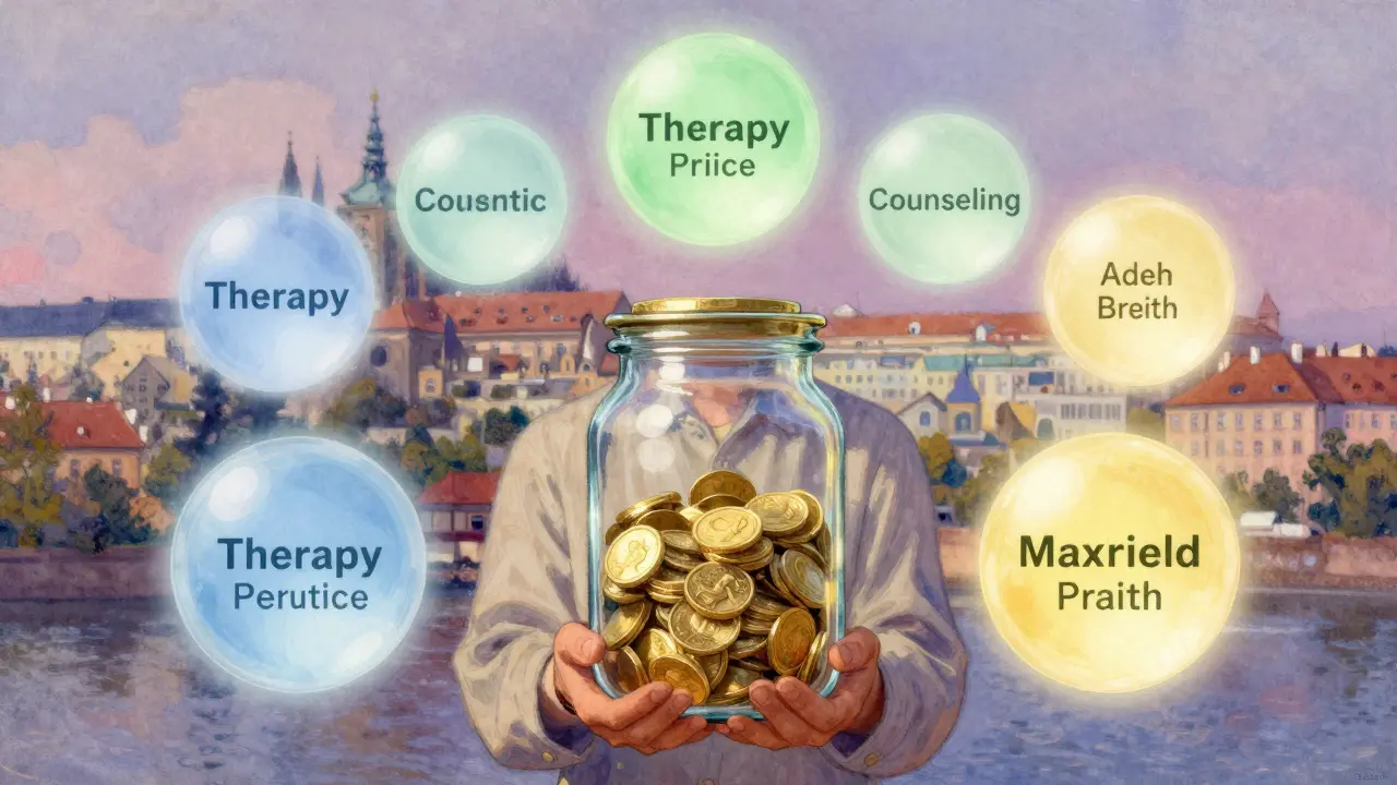Symbolická představa cenové transparentnosti na trhu s psychologií